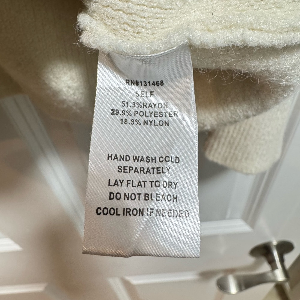 Vici Amsterdam Mock Neck Sweater in Cream - Picture 10 of 10